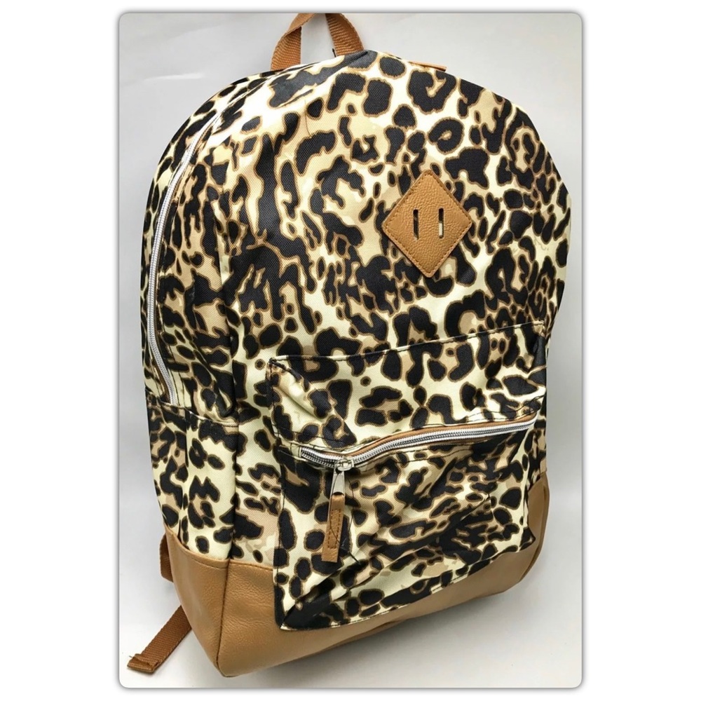 Animal print backpack
